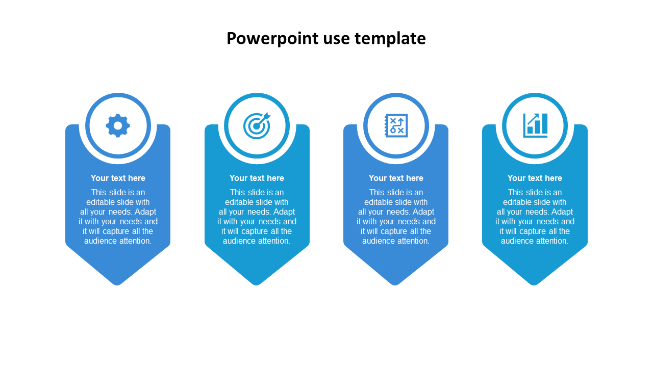 powerpoint use template-blue